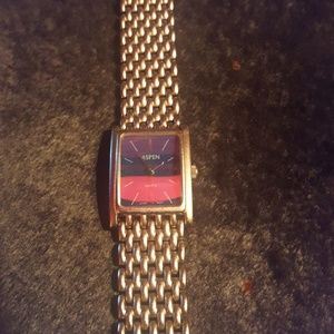 RARE Aspen stainless steel iridescent watch
